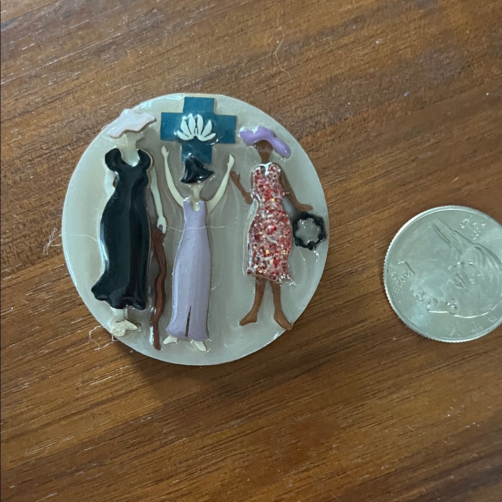 Colorful 1980's pin